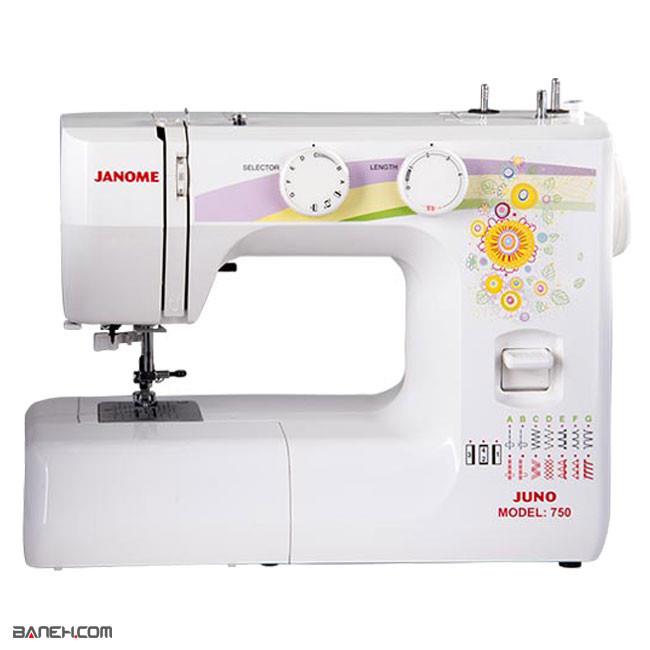 چرخ خیاطی و گلدوزی ژانومه Janome Sewing Machine JUNO 750